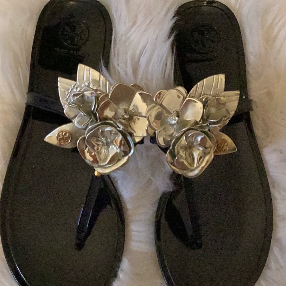 TORY BURCH, BLK JELLY THONG SANDAL